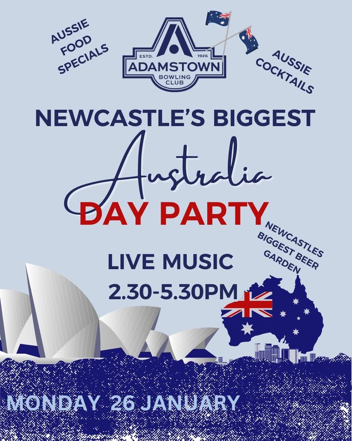 Featured image for “Newcastle’s Biggest Australia Day Party at Adamstown Bowlo”