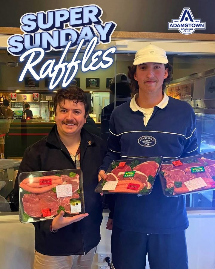 Featured image for “Super Sunday Raffles at Adamstown Bowlo”