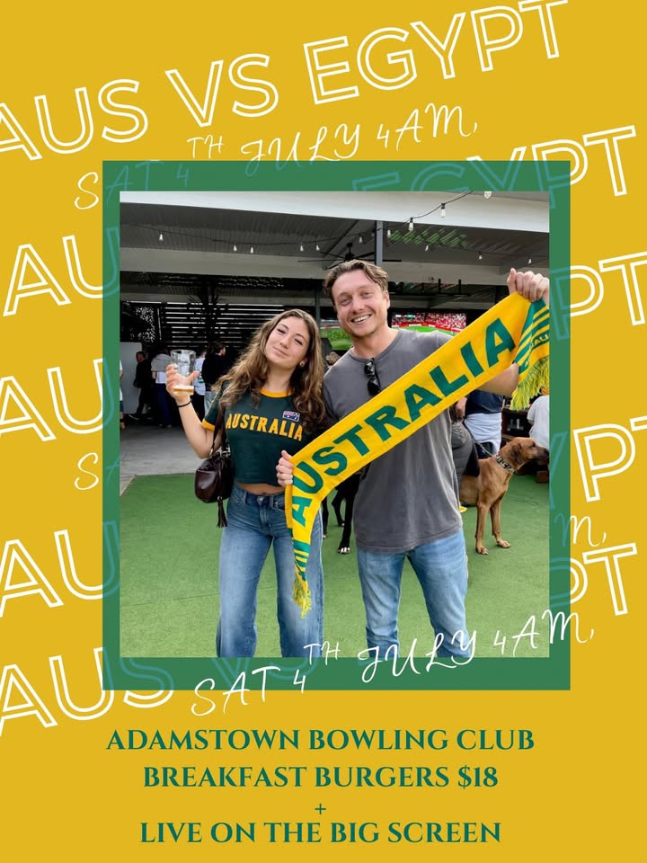 Featured image for “Watch Australia vs Egypt Live at Adamstown Bowlo – Saturday 4am”