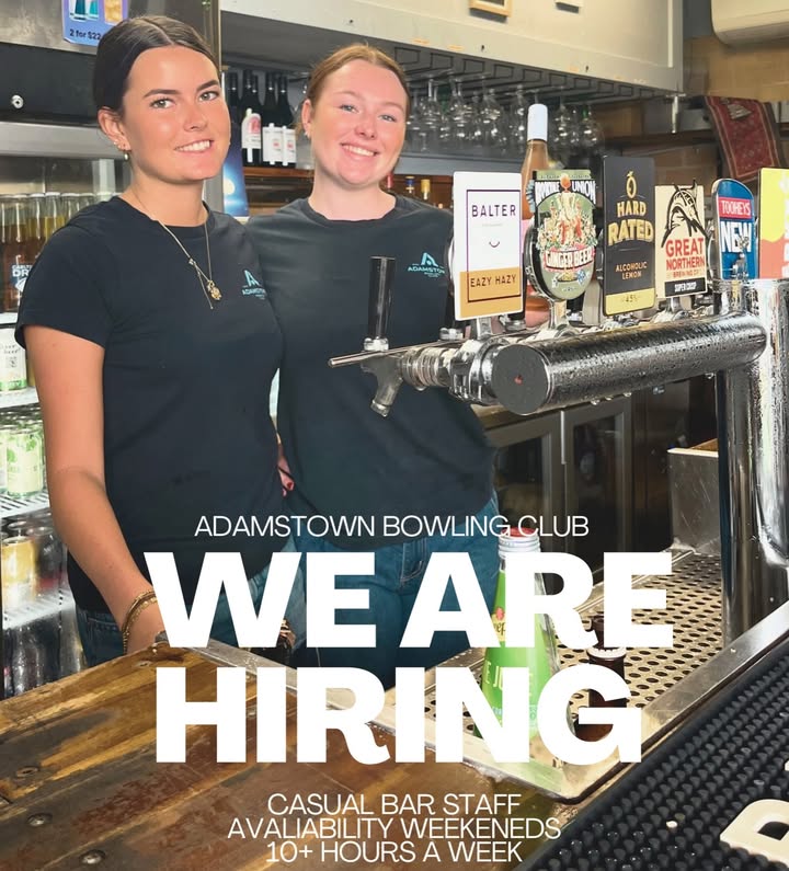 Featured image for “We’re Hiring Casual Bar Staff at Adamstown Bowlo”