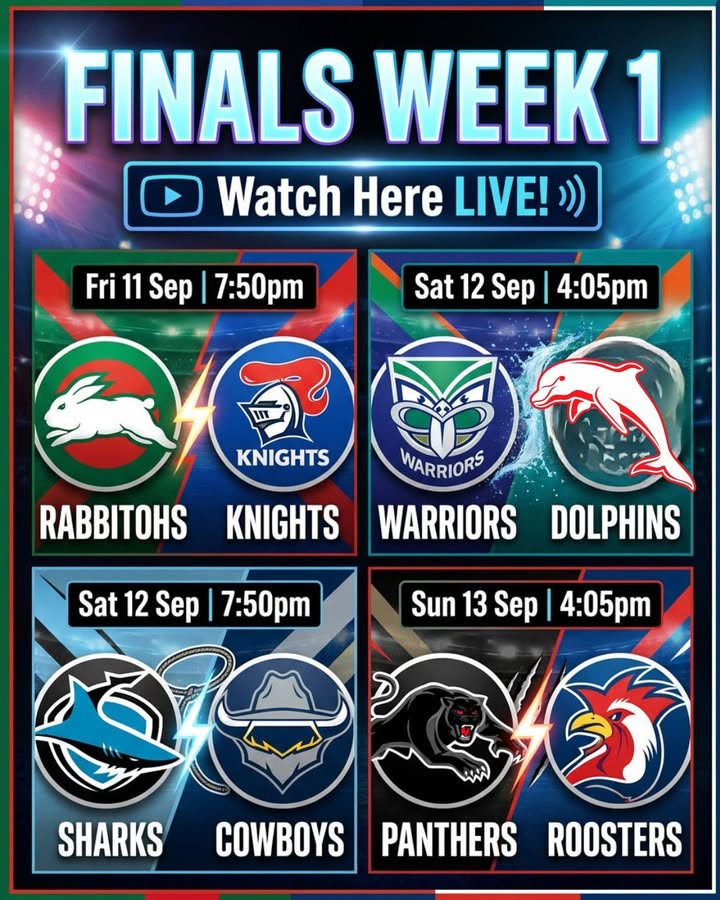 Featured image for “Watch NRL Finals Week 1 Live at Adamstown Bowlo”